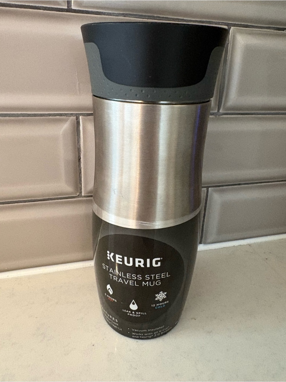Contigo Keurig 14oz Autoseal Stainless Steel Coffee Travel Mug Cup Hot Cold New